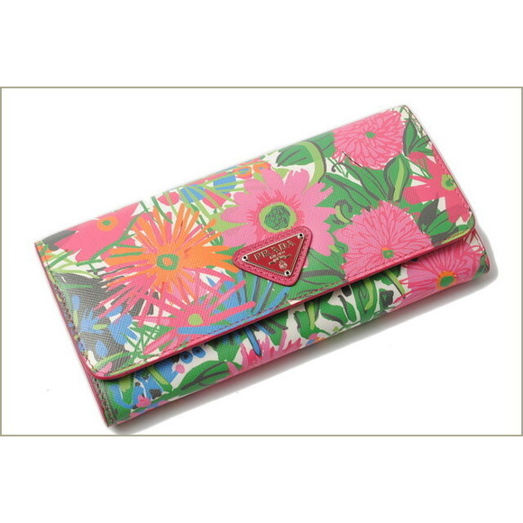 Prada Pink Wallet Saffiano Long - Picture 1 of 7